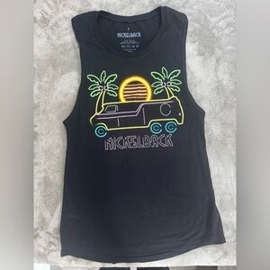 Nickelback Black Graphic Tank Top